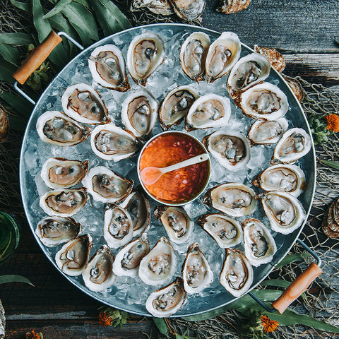 Platter of open oysters (24 or 48)