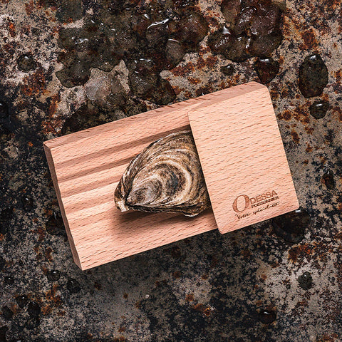 FranquiHOgar Kit ouvre-huîtres avec couteau et bloc en bois : :  Cuisine et Maison